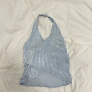 Light blue halter
